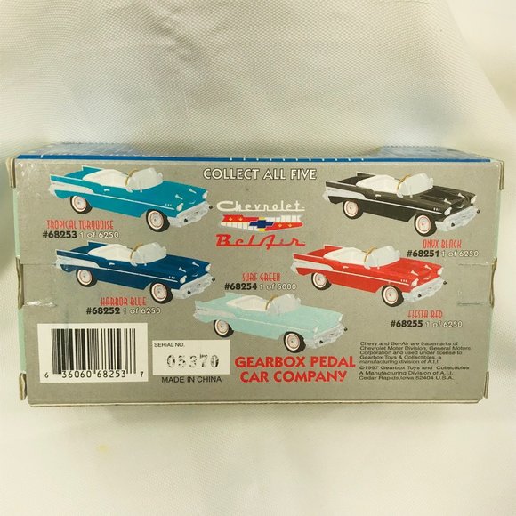 Gearbox 1997 Vintage 1957 Chevy Bel Air Convertible Serial #05370 Pedal Car New - Picture 3 of 10